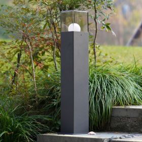 Inowel Landscape Path Lights with E26 Bulb Base(Bulb not Included) Modern Pathway Light Driveway Lights Wired 12226 (Color: Grey)